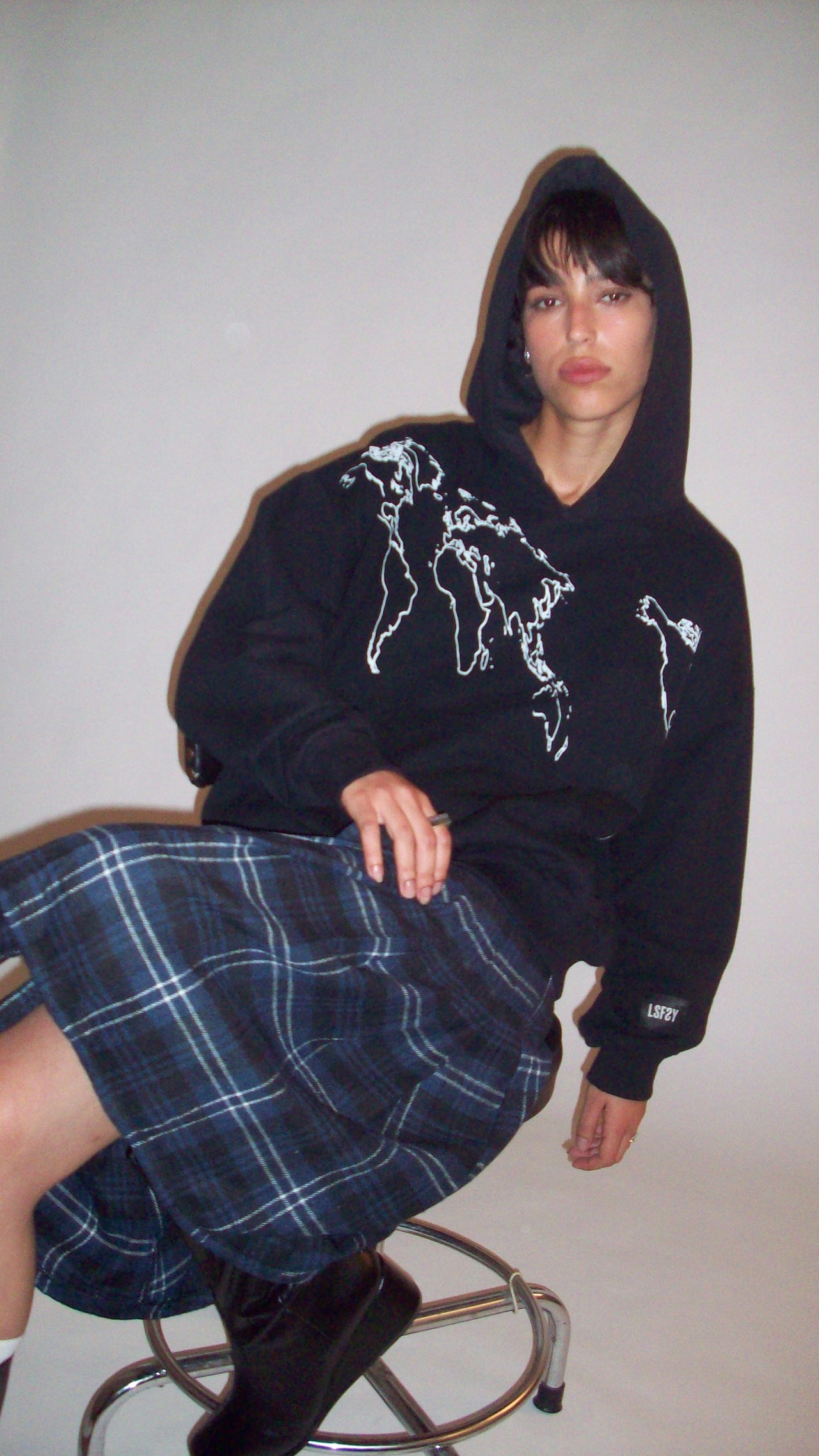 Mapa Hoodie (Black/White)