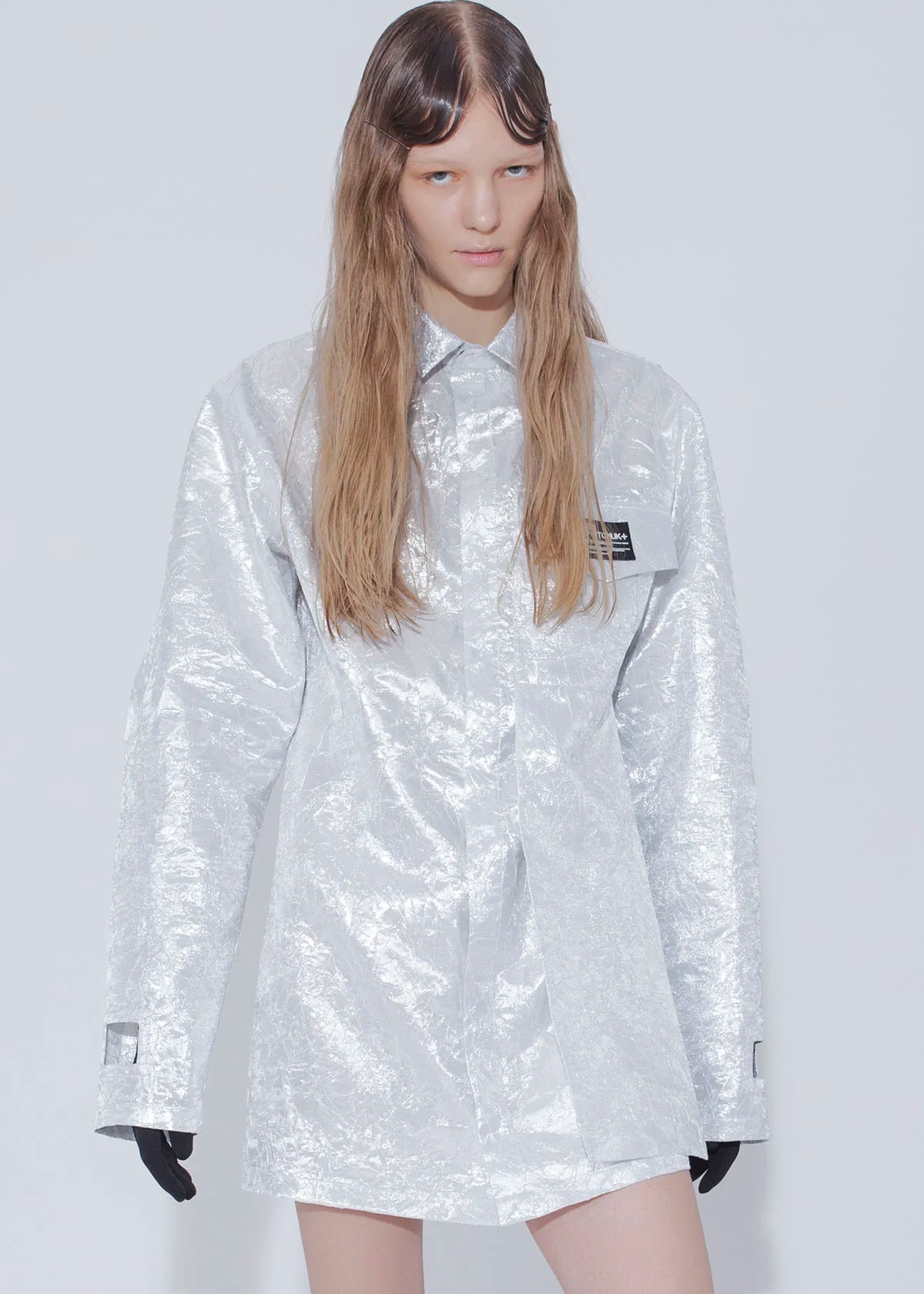 Shirt Dress (Silver)