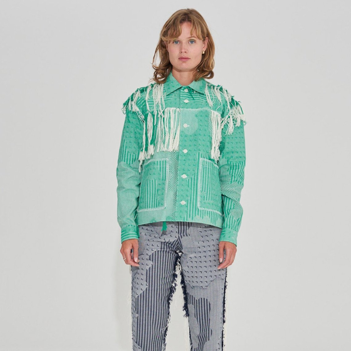 Edition 1 Shirt (Green) - Fringes on the Outside