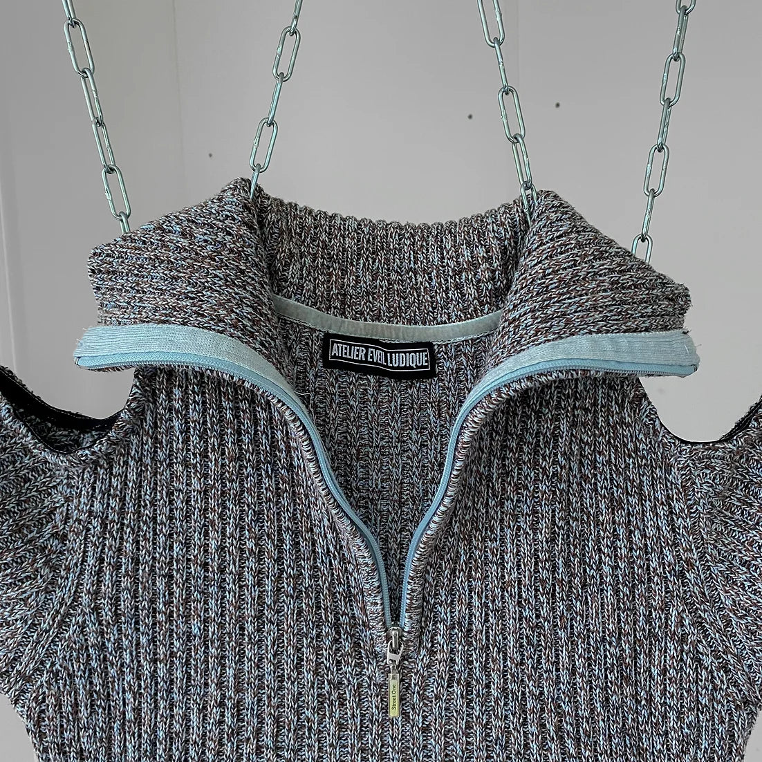 Cut Out High Neck Knit