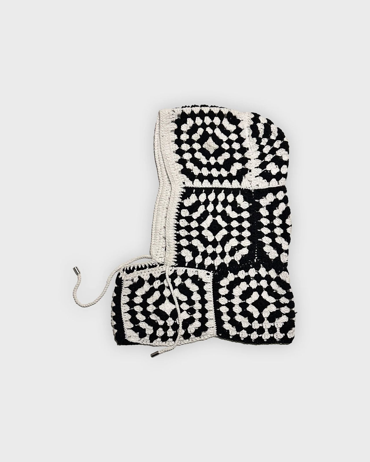 Knitted Balaclava (Black/White)