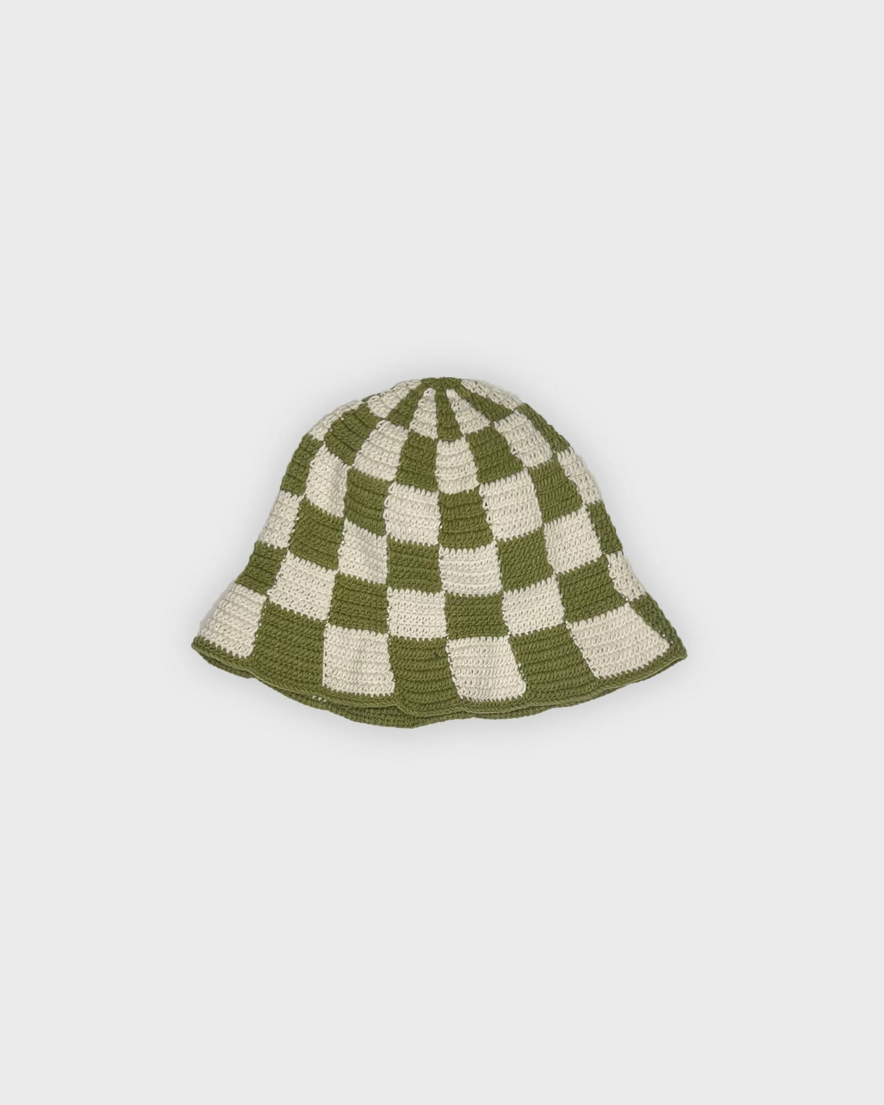 Knitted Bucket Hat (Green)