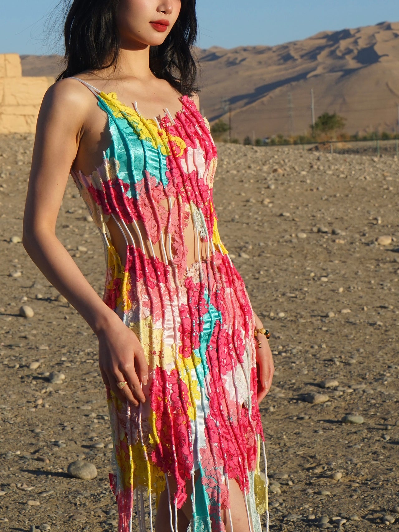 Collapsing Brushstroke Dress