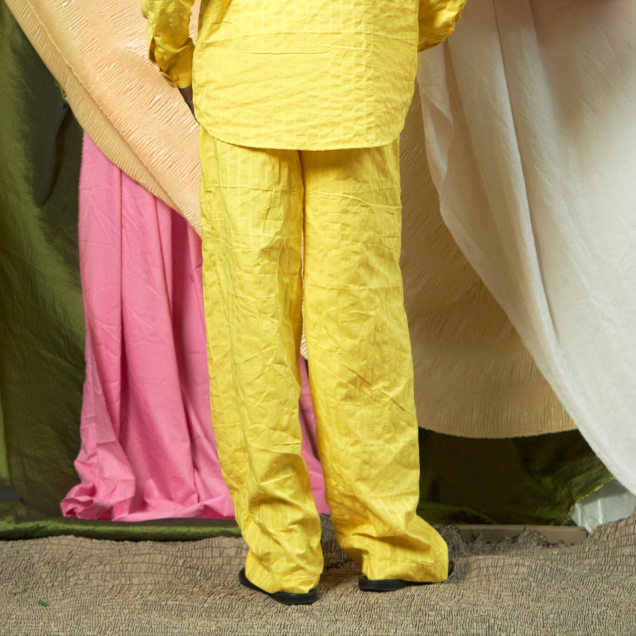 Yellow Stripe Trousers