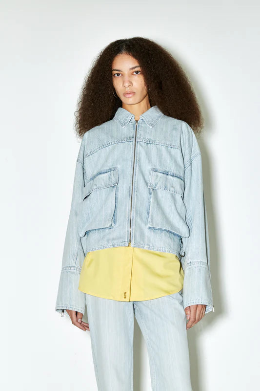 Macfly Jacket (Light Blue Stripes)