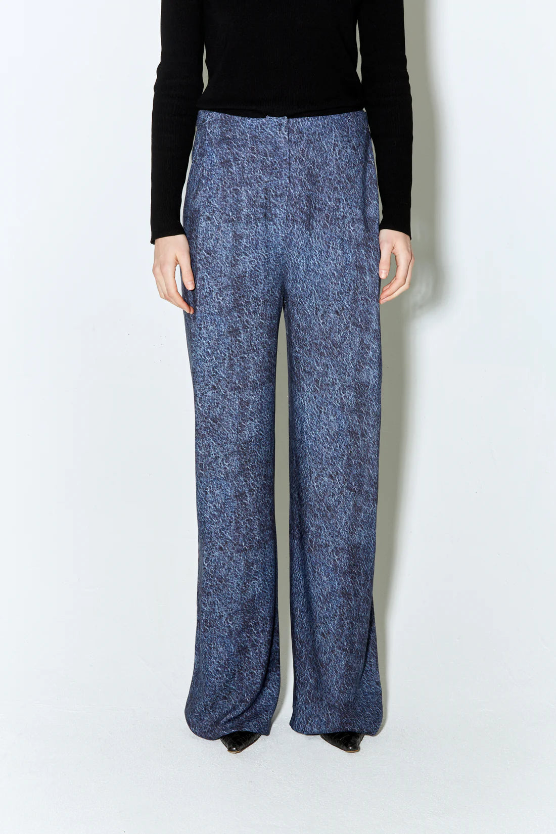 Peter Pants (Blue Denim Print)