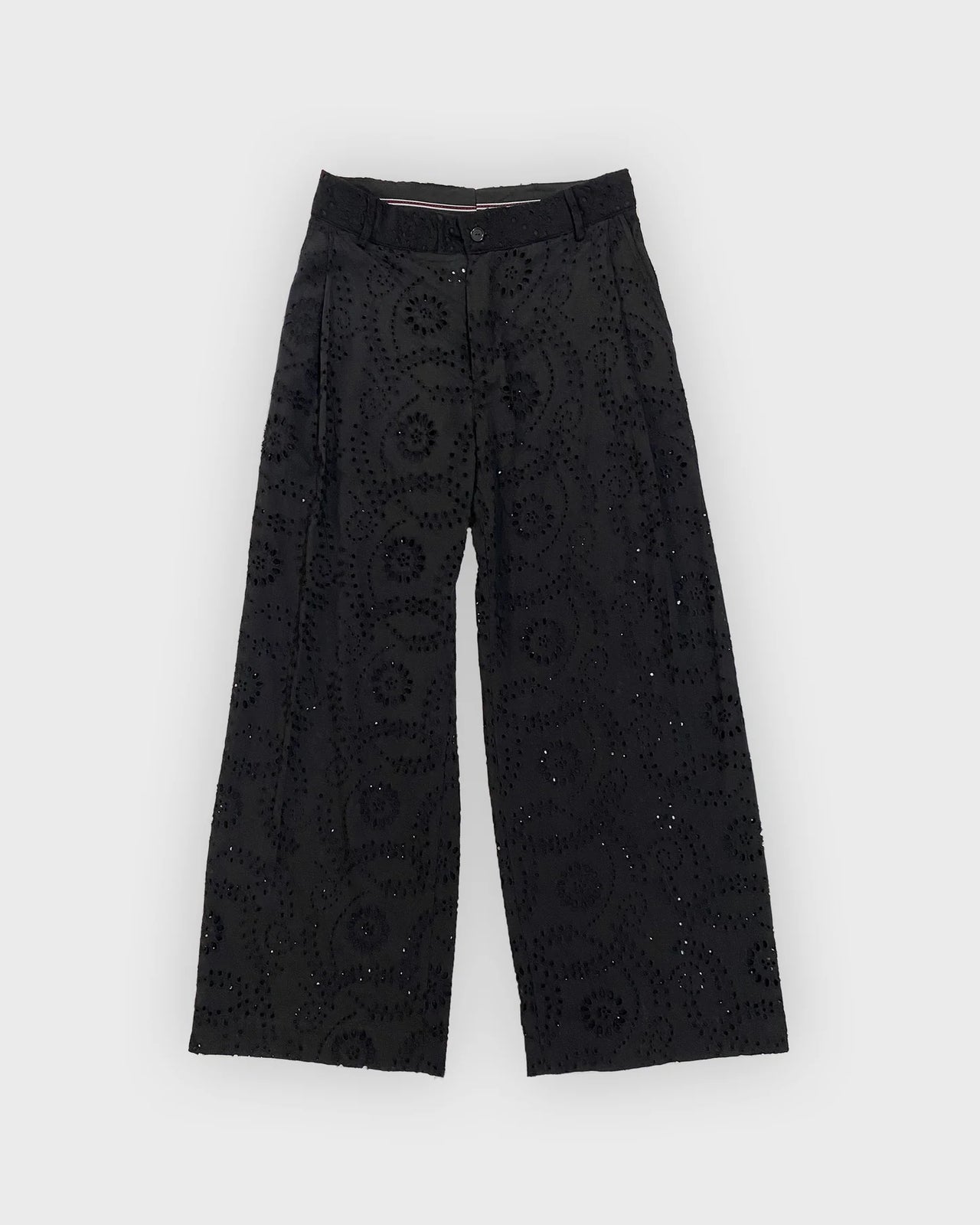 Low Waisted Perforated Pants