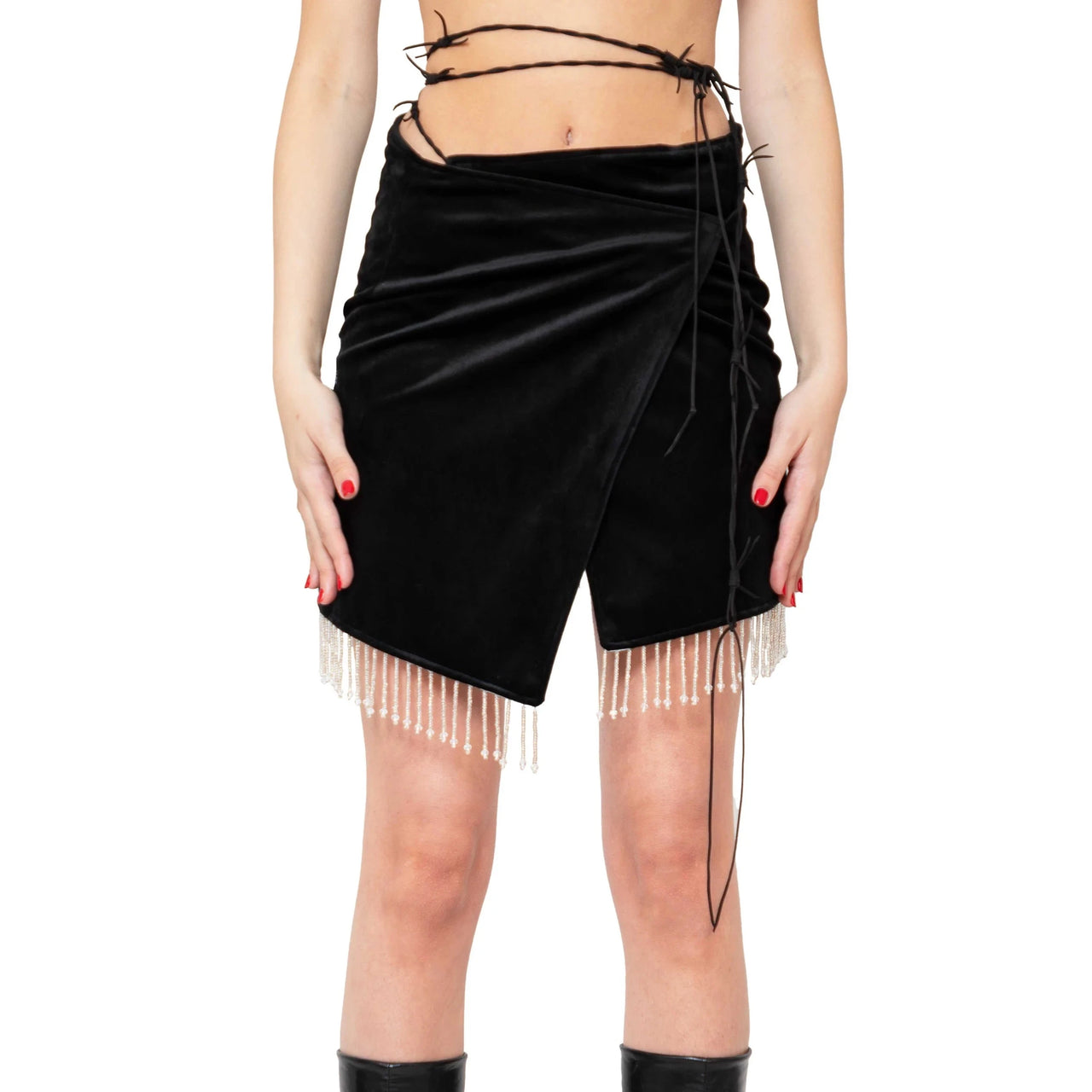 Suffocation Wrap Mini Skirt