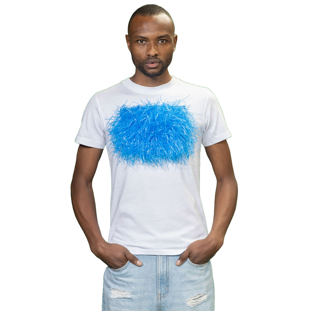 Patch Joy T-Shirt (Blue)